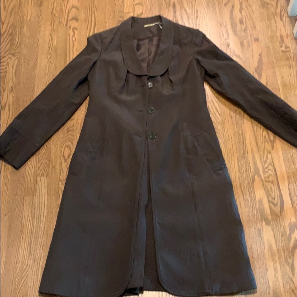 Max Studio silk & cotton long blazer/jacket, 10